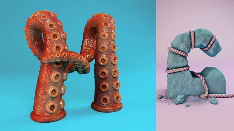 Illustration for article titled 9 Crazy 3D Typefaces Made From Everyday Objects